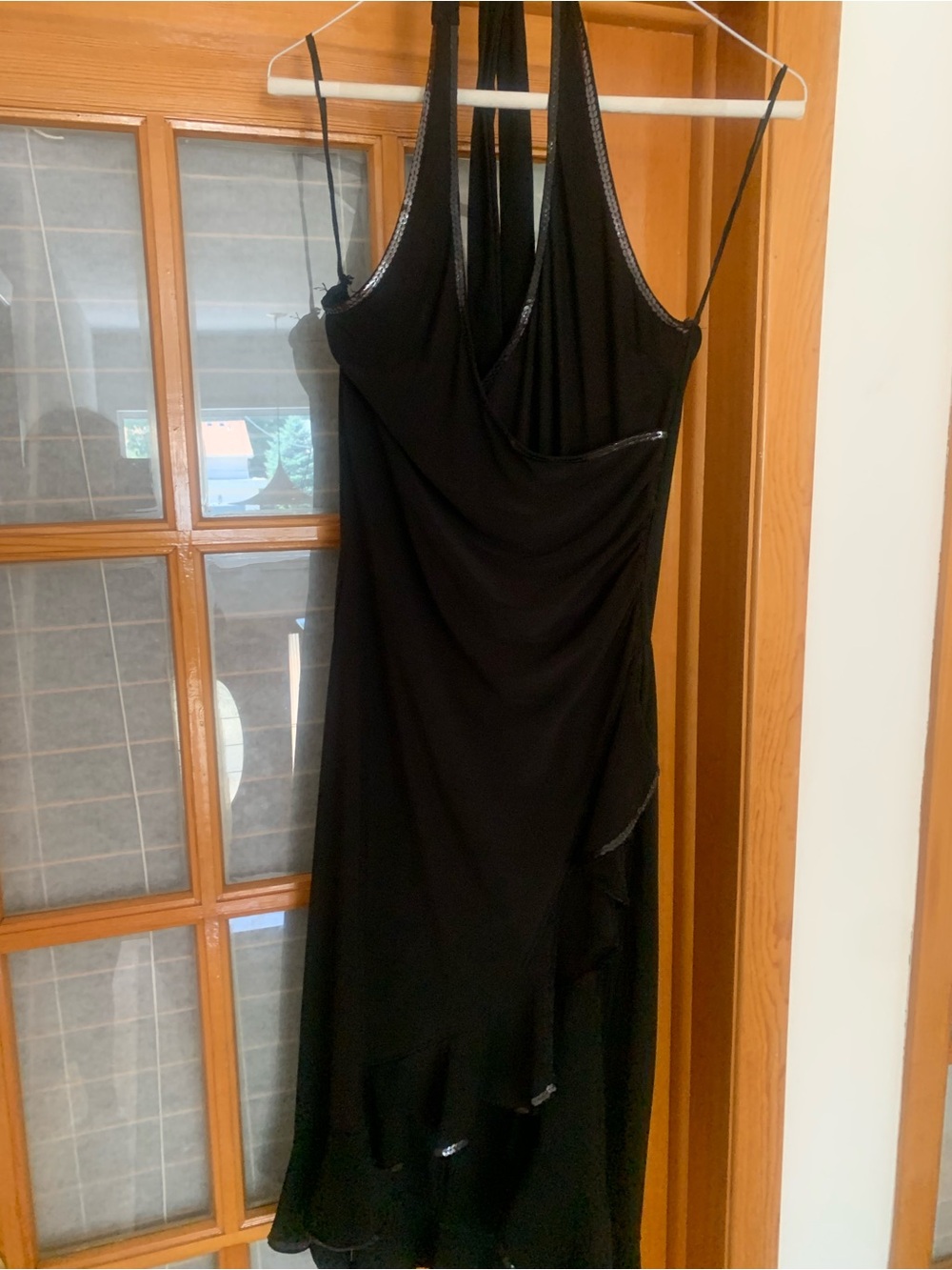 Black Halter Slip Dress - Elegant Evening Dress